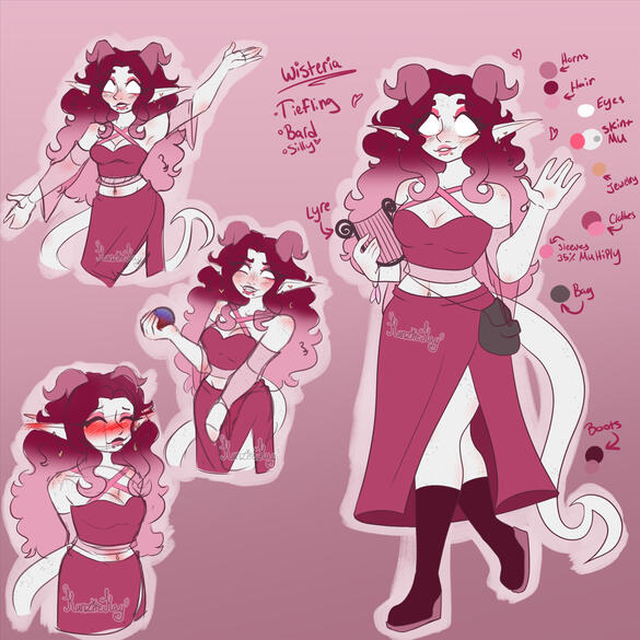 A character I created for a DND match! 1/18/24